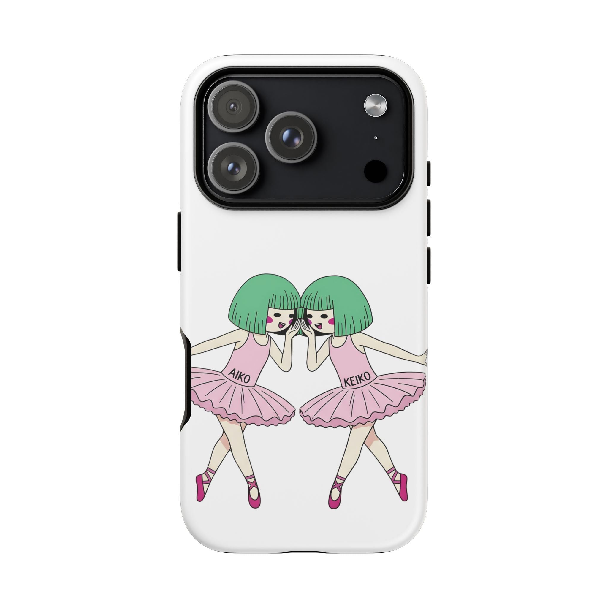 Aiko and Keiko ballerina friendship illustration phone case