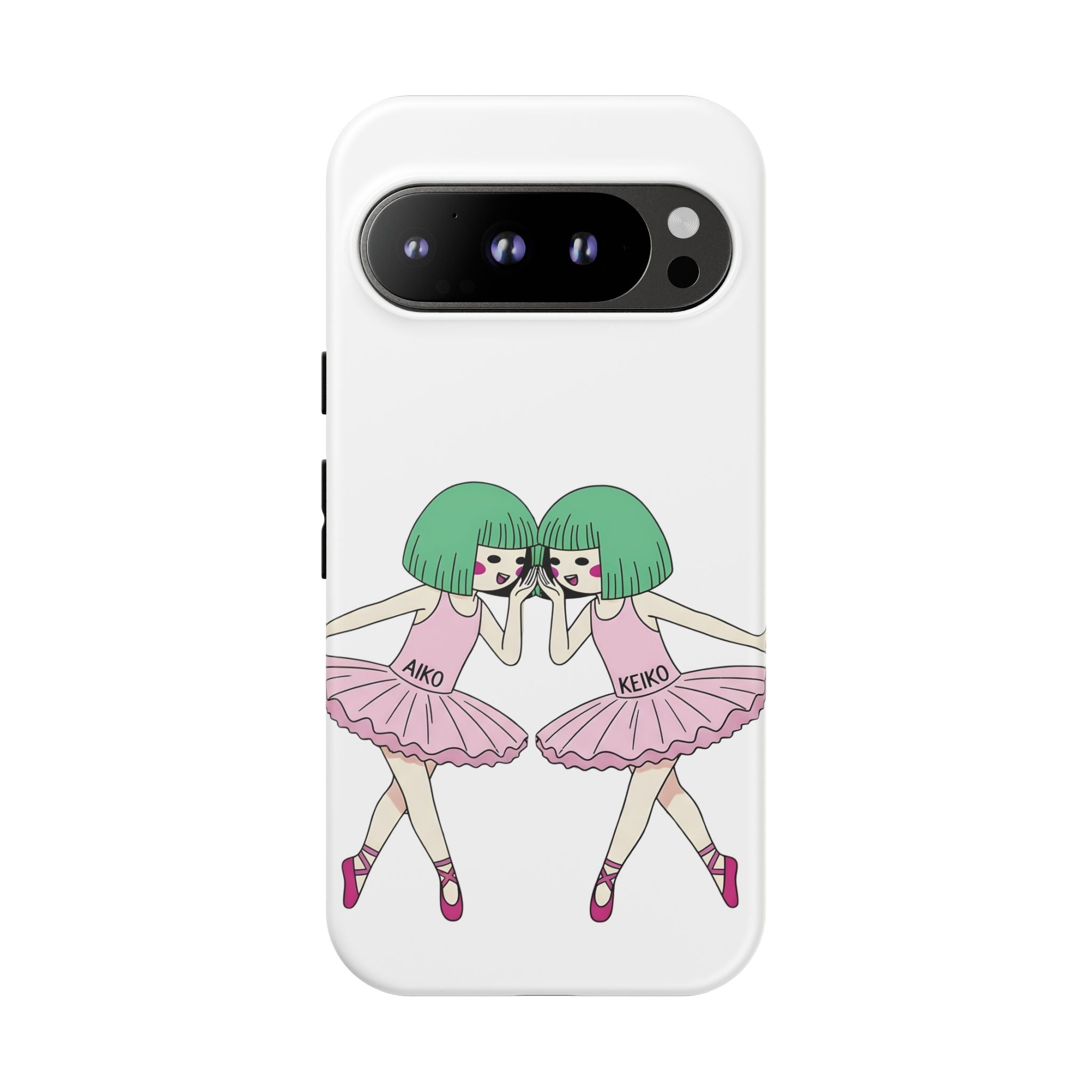 Aiko and Keiko ballerina friendship illustration phone case