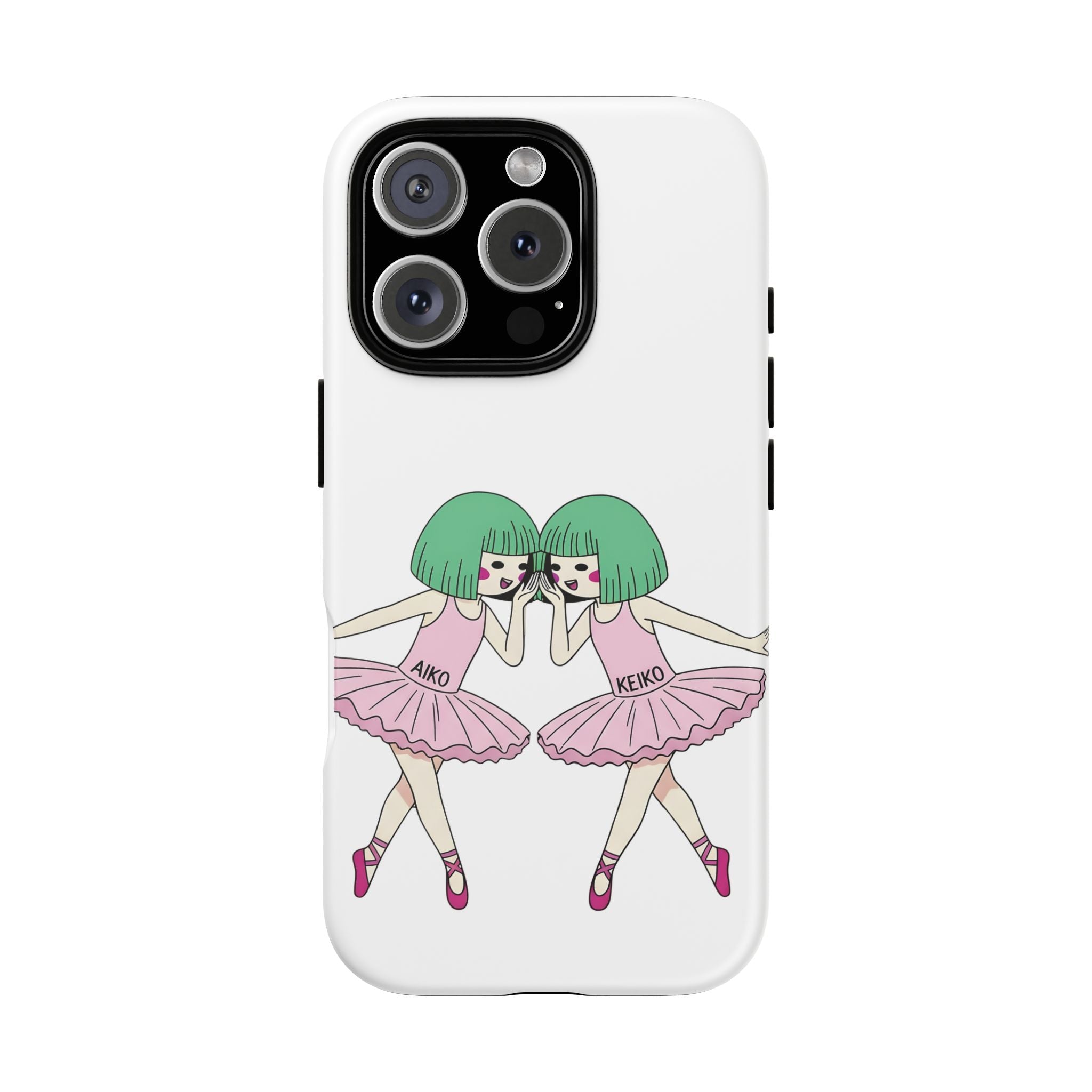 Aiko and Keiko ballerina friendship illustration IPhone phone case