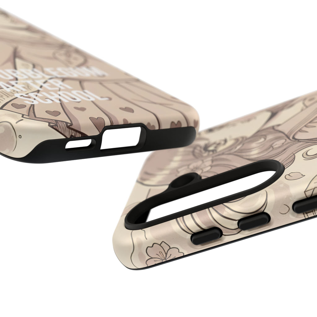 cute manga style anime girl iPhone phone case aesthetic illustration