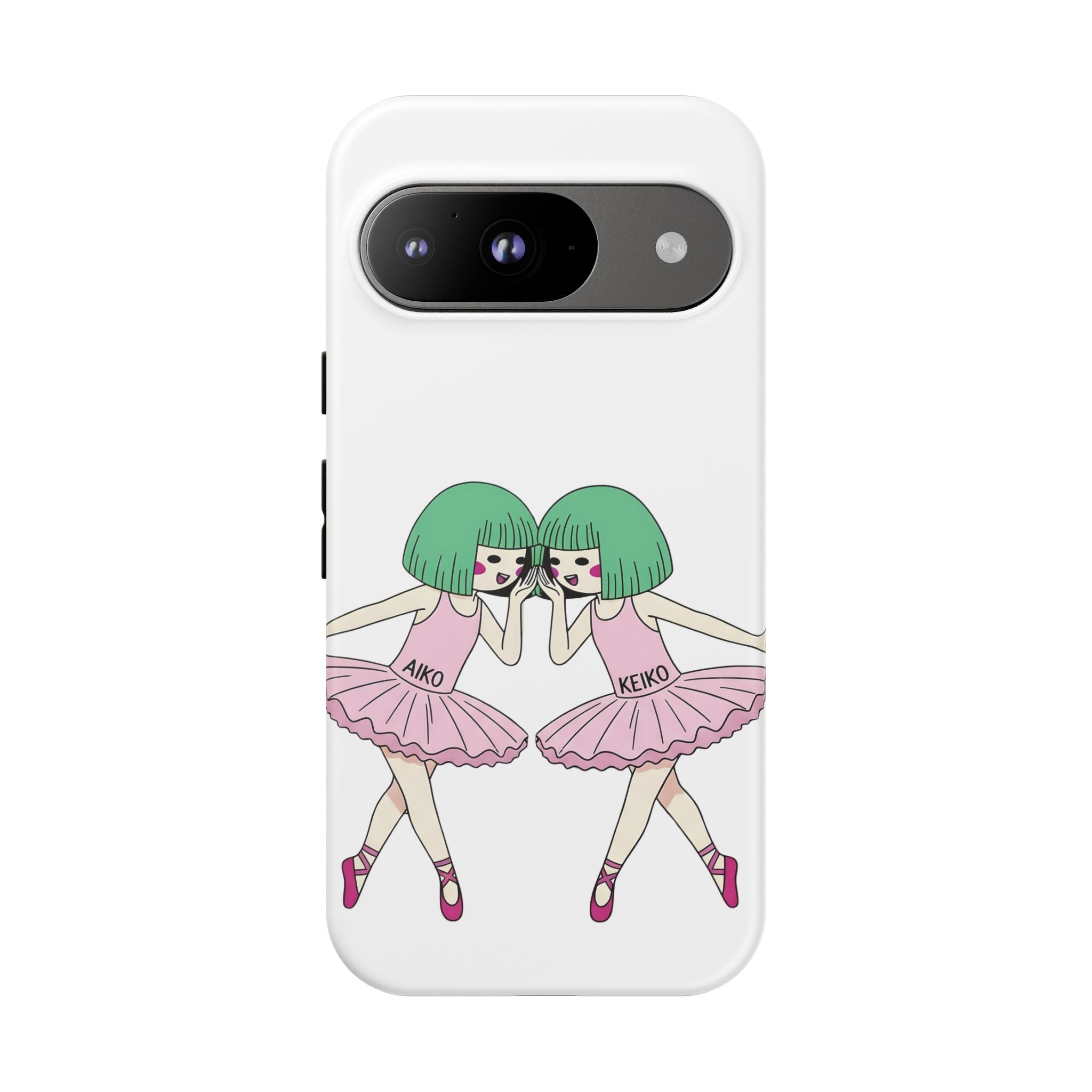 Aiko and Keiko ballerina friendship illustration phone case