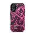Neon pink anime girl cyberpunk phone case Bubblegum After School