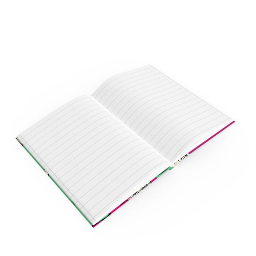 Aiko and Keiko Forever Friends kawaii style hardcover illustrated journal with green hair characters and pink accents.