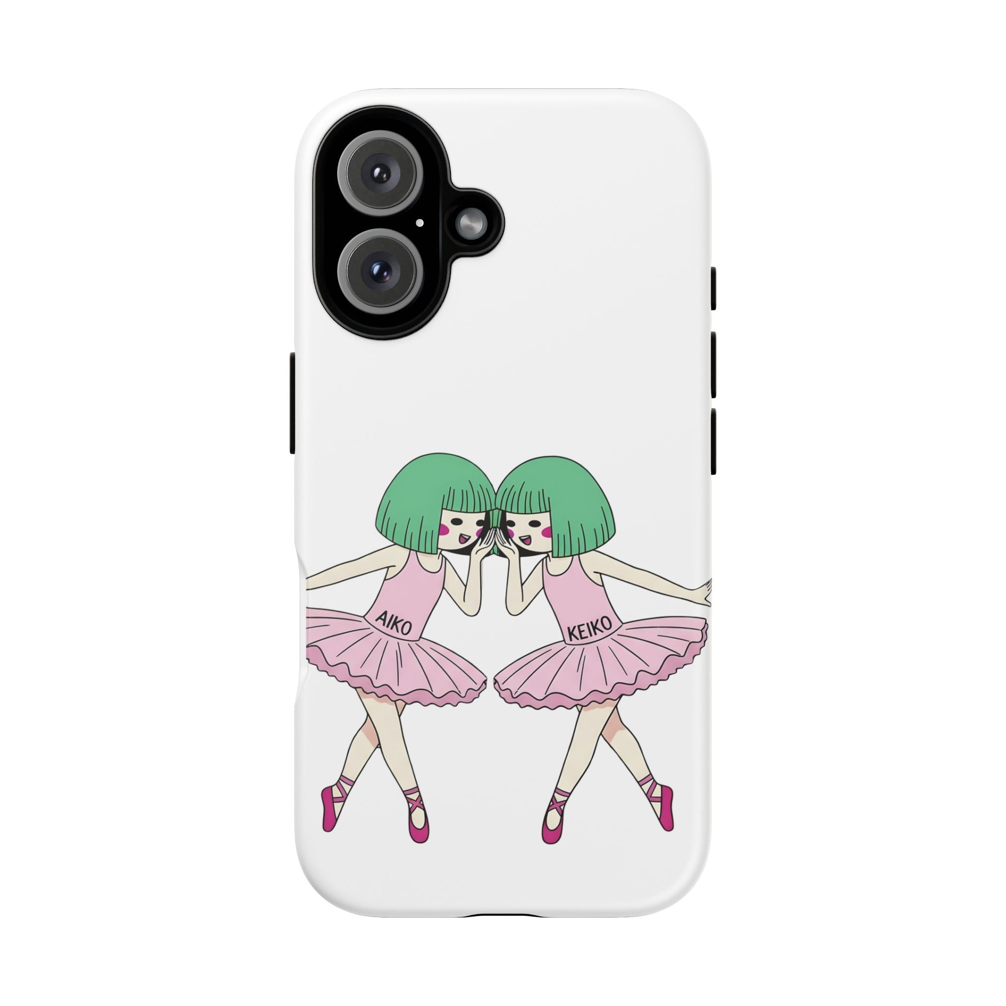 Aiko and Keiko ballerina friendship illustration IPhone phone case