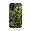 Neon yellow anime girl cyberpunk phone case Bubblegum After School