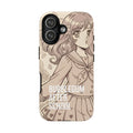 Bubblegum After School anime girl aesthetic phone case with manga illustration