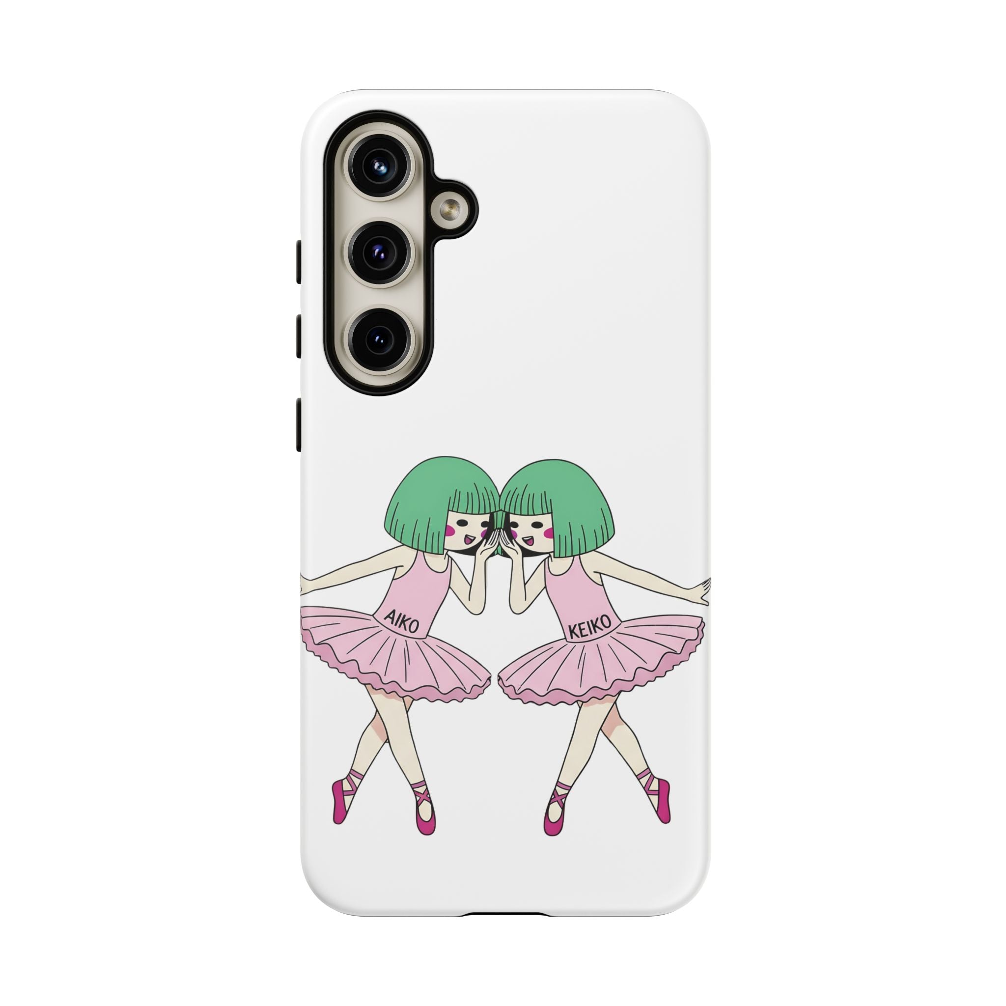 Aiko and Keiko ballerina friendship illustration phone case