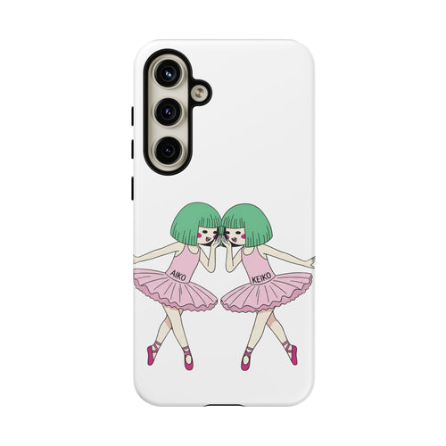 Aiko and Keiko ballerina friendship illustration phone case