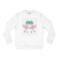 Aiko and Keiko ballet organic cotton sweatshirt with pink tutu character illustration.