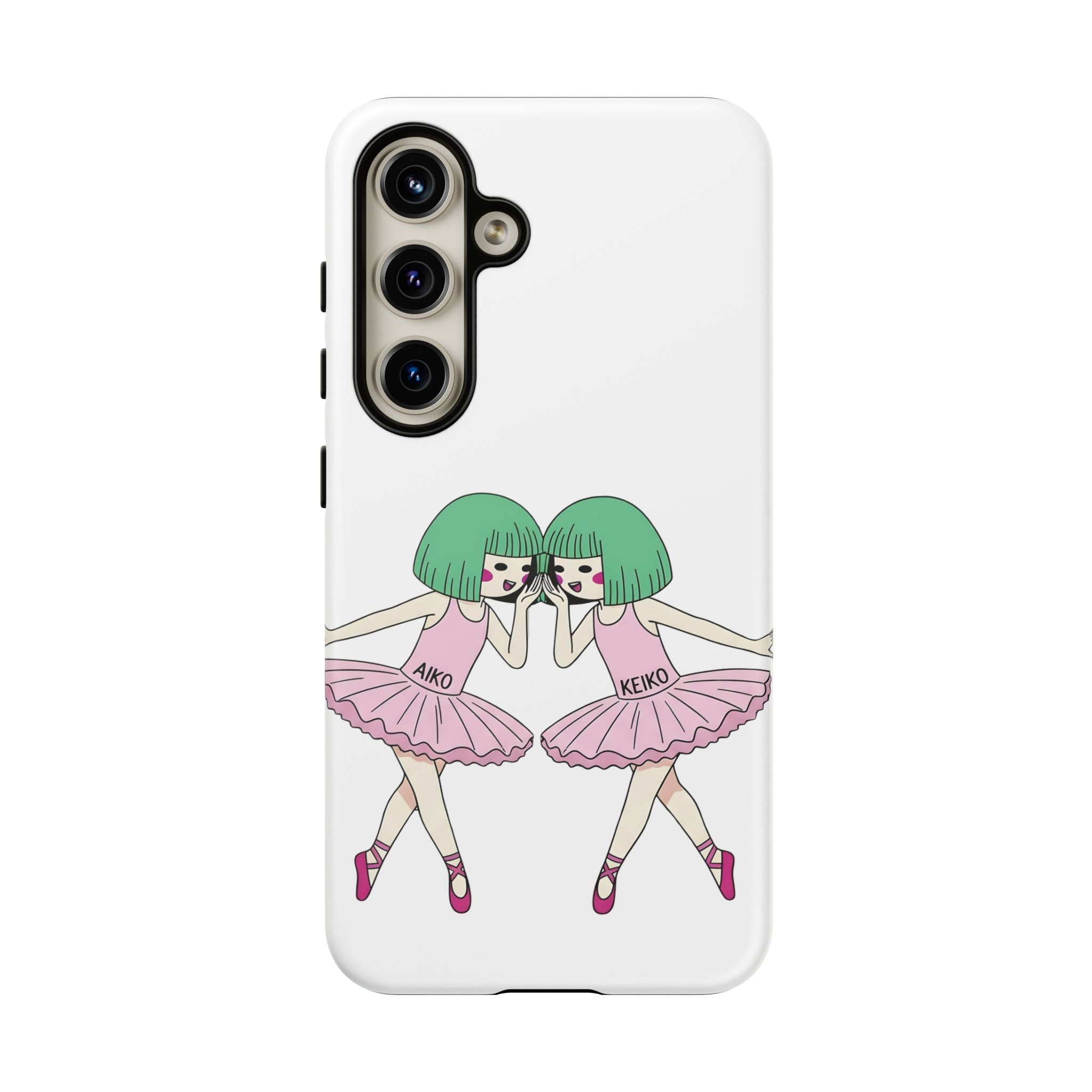 Aiko and Keiko ballerina friendship illustration phone case