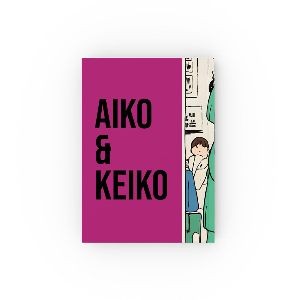 aiko keiko kawaii anime girls sunglasses illustration hardcover journal