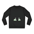 Les Garçons black minimalist sweatshirt with Paris illustration of two men