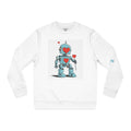 Lowen Blu cute retro robot sweatshirt with heart illustration