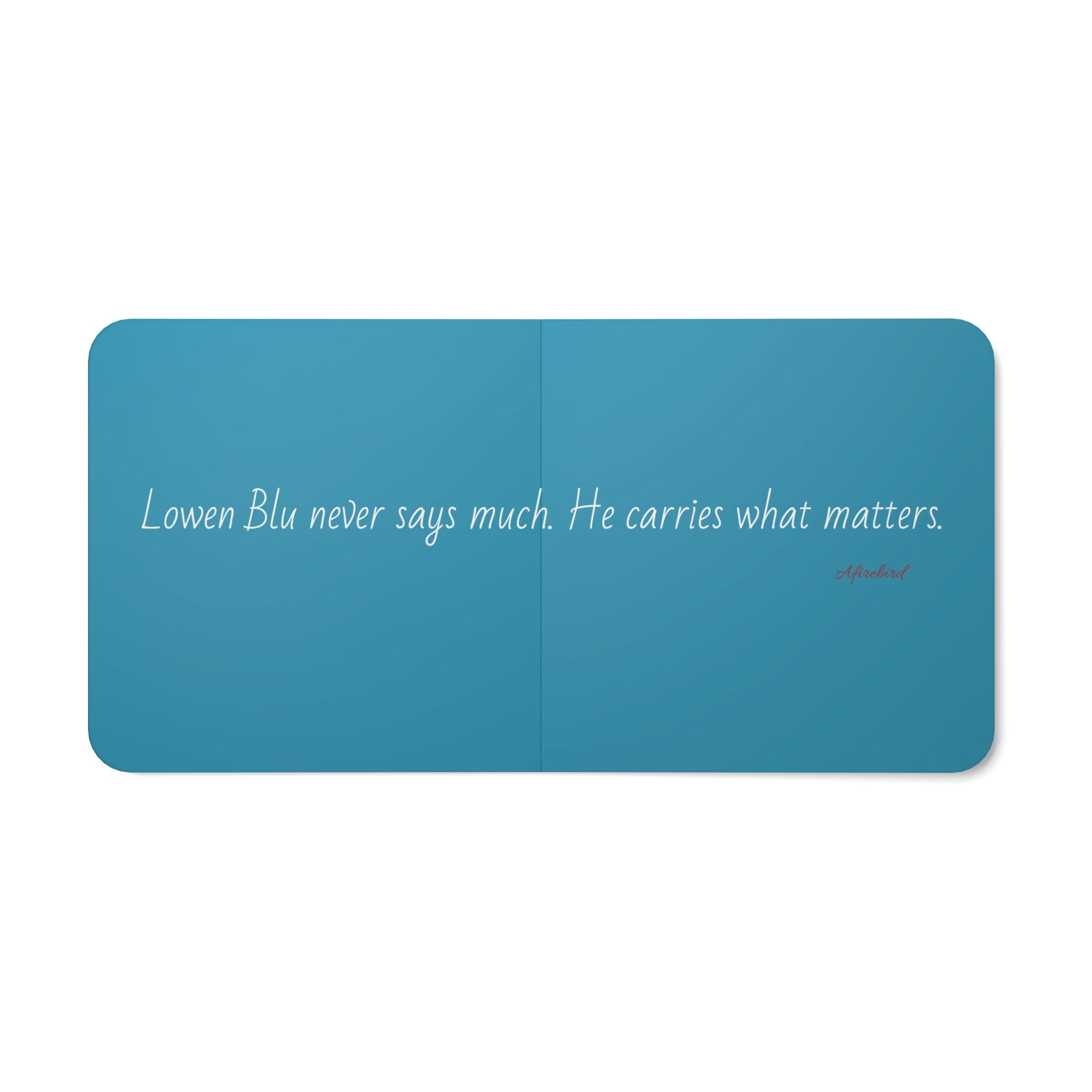 Lowen Blu robot character journal book from the Bubblegum After School universe