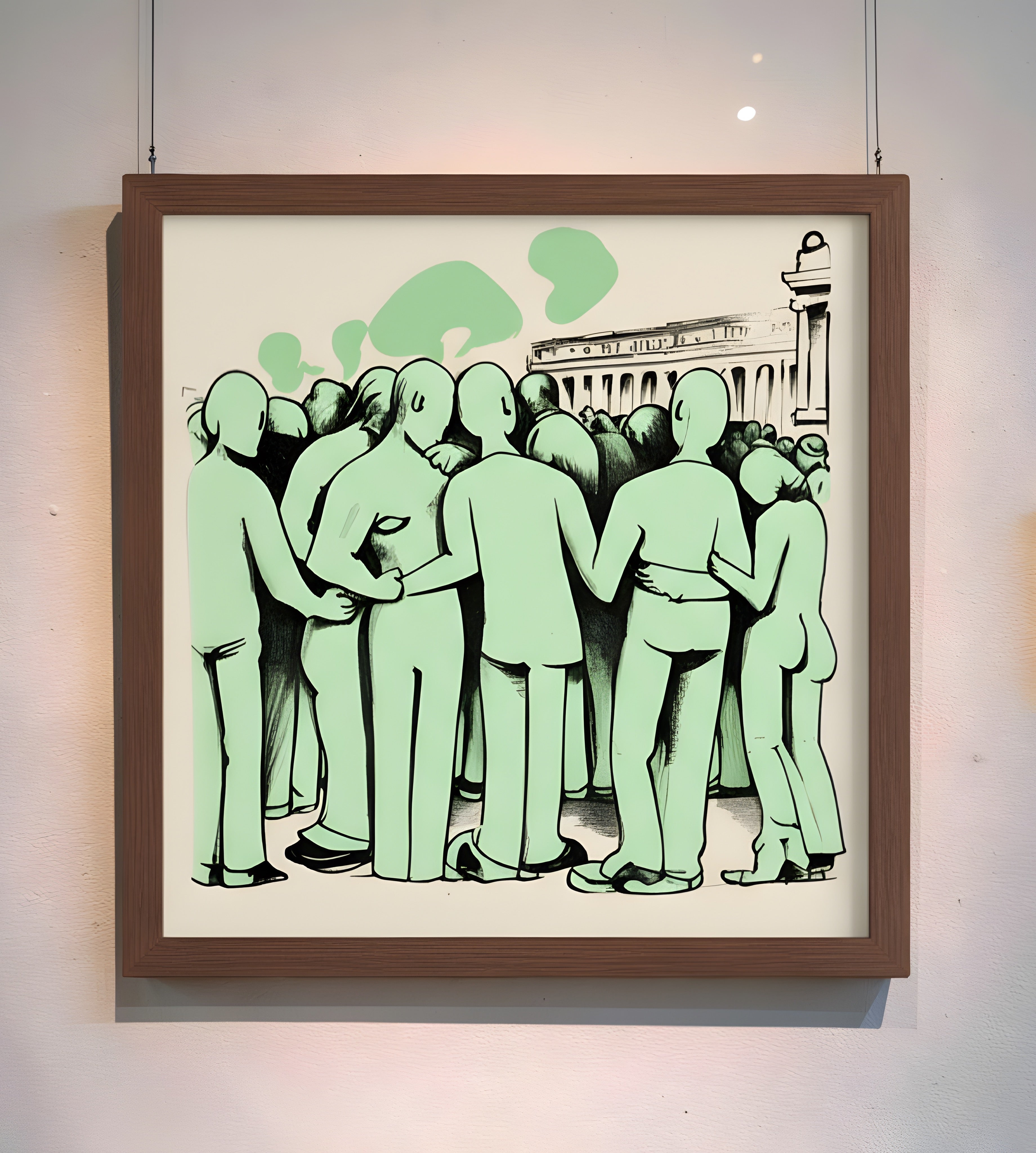 The Faceless Strangers Archive Edition fine art print on Hahnemühle paper